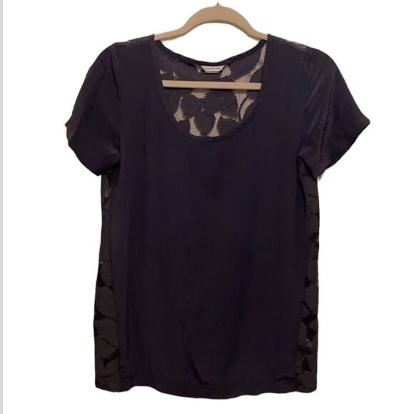 CLUB Monaco gray silk blouse. Size S. - Picture 1 of 10